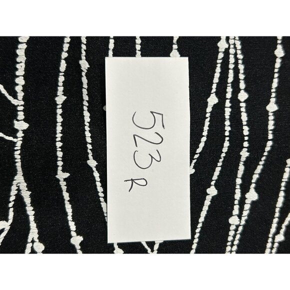 Susan Lawrence Black White Patterned Maxi Pencil Skirt Sz Medium - Picture 8 of 8